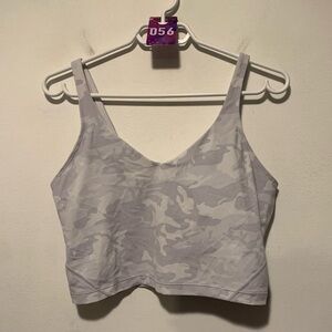 56. Lululemon Align Tank Incognito Camo Alpine White Multi